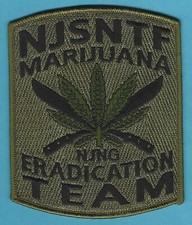 NEW JERSEY STATE NARCOTICS TASK FORCE MARIJUANA ERADICATION TEAM PATCH