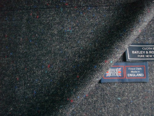 100% PURE NEW WOOL DONEGAL TWEED FABRIC – MADE IN HUDDERSFIELD ENGLAND = 2.0 m. - Picture 12 of 12