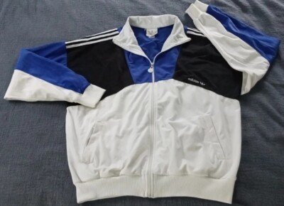 True Vintage Adidas Mens Large Velvet feel Track Jacket Black