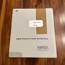 Kepco Model RMK 05-B Switch-Mode Power Supplies Instruction Manual 1976