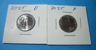 2025-P&D Jefferson Nickel - Set of 2