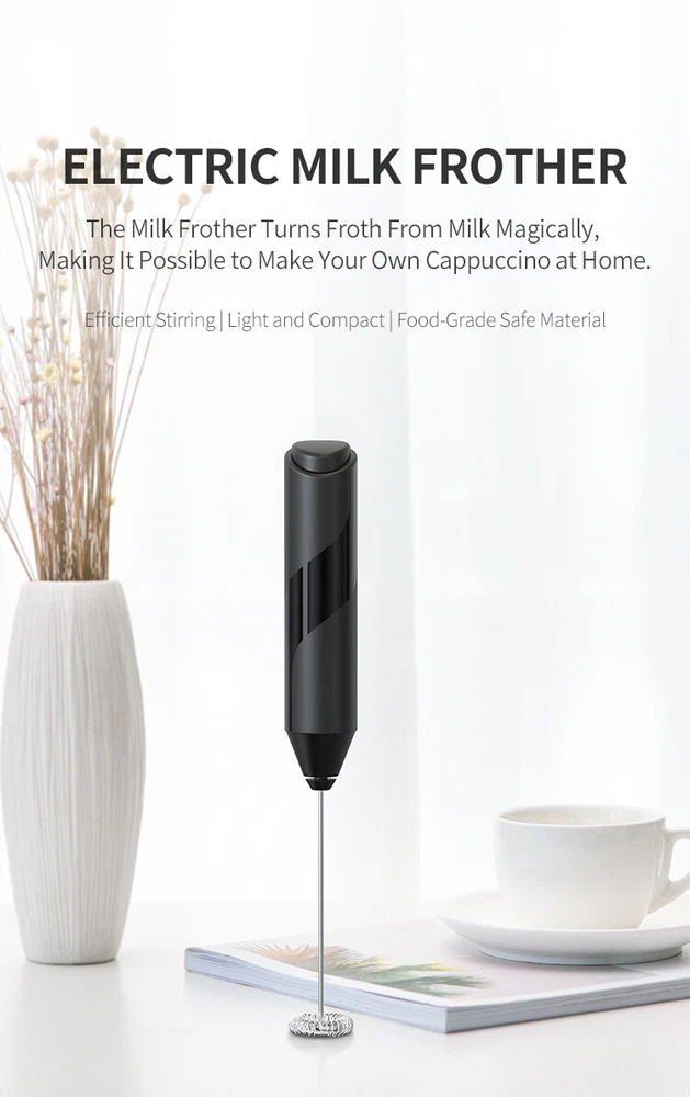 Milk Frother Whisk Electric Egg Beater Hand Coffee Shake Mixer Mini Kitchen Tool
