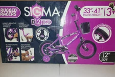 Rugged Racer Sigma D12 Pro 12 inch Purple with Training Wheels