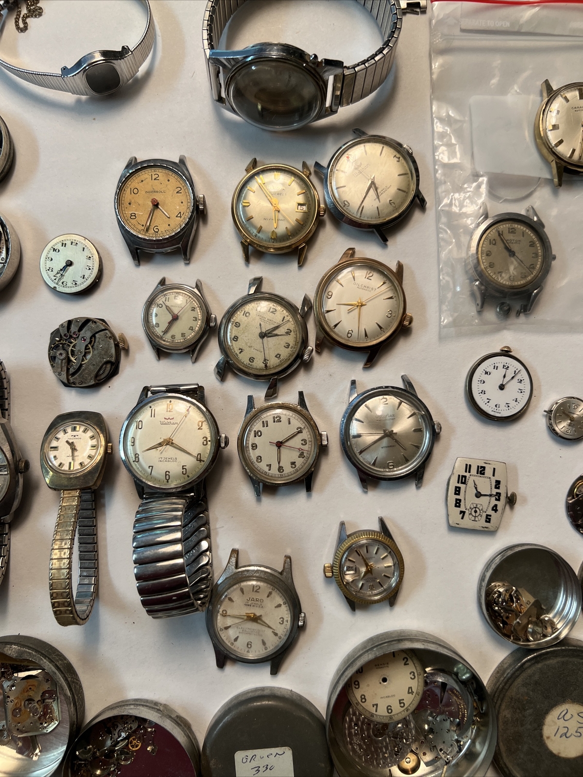 Giant Lot 100 Manual Wind/Automatic Watch Movements Lot Watchmaker