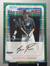 2011 Bowman Chrome #BCP127 Gustavo Pierre BLUE JAYS 1st Green X-Fractor ⚾️NM/MT