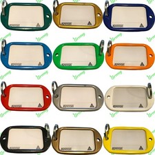 Kevron Plastic Hotel Key Tags Labels Assorted Colours Fobs Card ID Heavy Duty