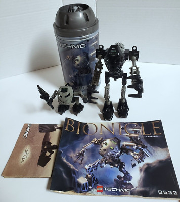 Lego Bionicle 8532 Toa Onua + 8545 Turaga Whenua COMPLETE w 
