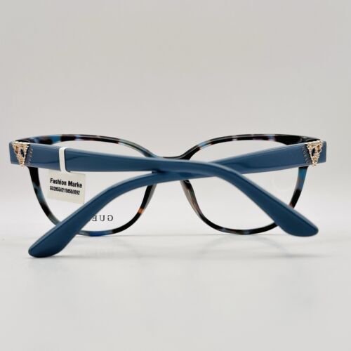 Guess Eyeglasses Women Oval Blue Brown Logo Mod. GU 2855 New - Picture 5 of 11