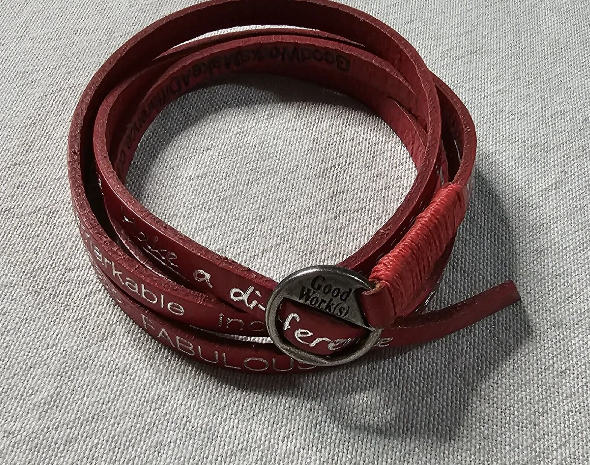 Good works leather wrap bracelet sale