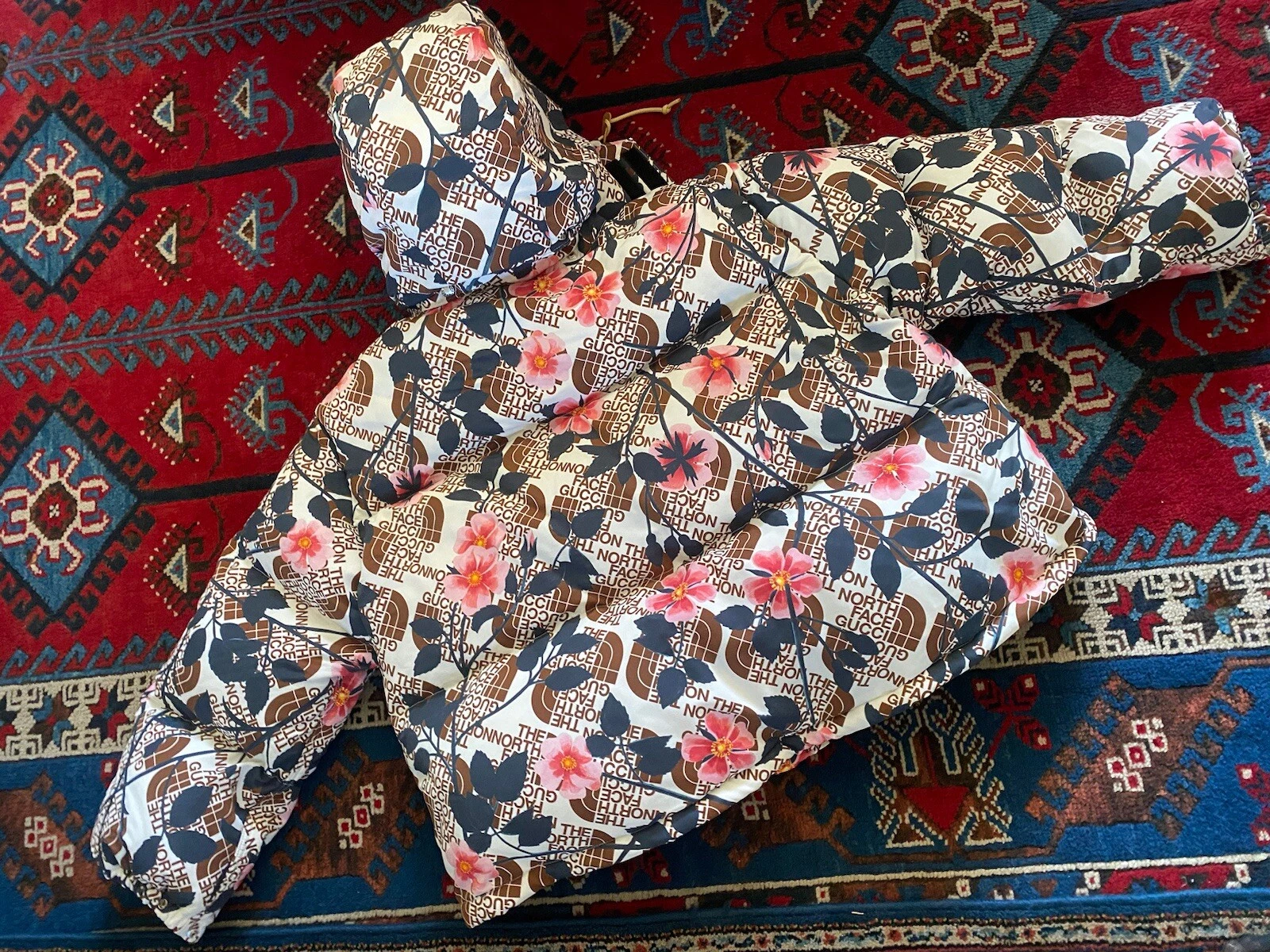 ESAURITO GUCCI X THE NORTH FACE TNF PUFFER JACKET CAPPOTTO GRANDE NUOVO CON BUSTA SCONTRINO