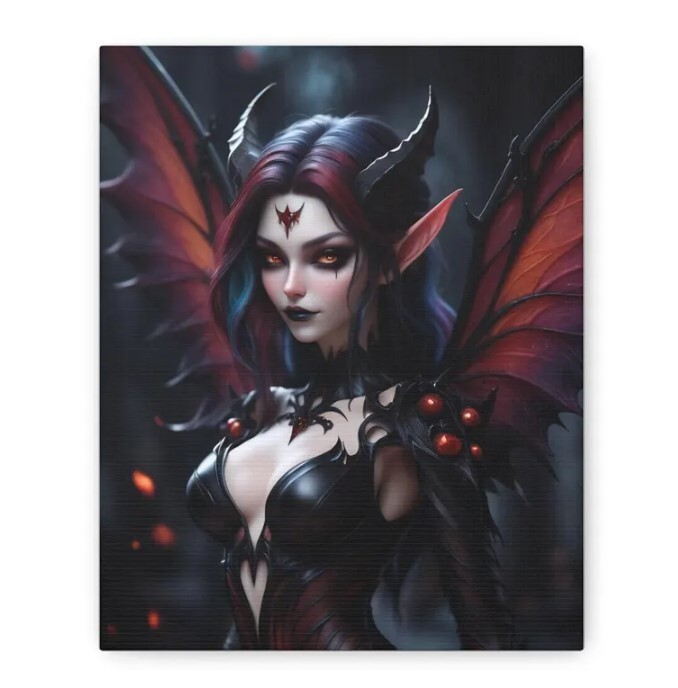 Infernal Beauty Fantasy Wall Art for Gothic Home Decor