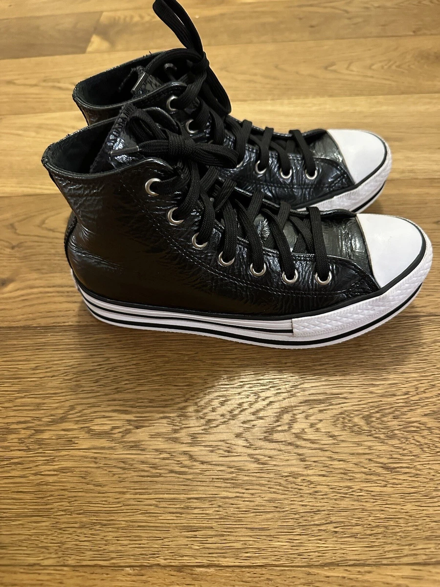 Junior Converse CTAS Eva Lift High Top US Size 3 black B6