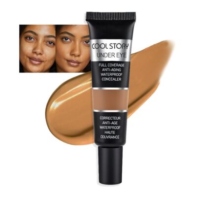 Kaely under Eye Concealer Full Coverage,Waterproof Concealer for Dark