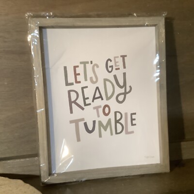Lets Get Ready to Tumble - Decorative Novelty Laundry Room Sign FUN SIGN!