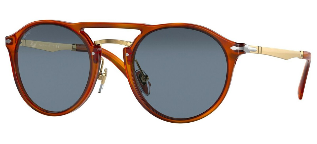 Persol PO 3264S Terra Di Siena/Blue (96/56) Sunglasses | eBay