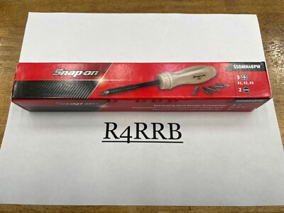 Snap-on Tools NEW PEARL WHITE Hard Grip Ratcheting Screwdriver w