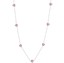 thumbnail 1 - 14K White Gold Necklace With Pink Heart Shaped Cubic Zironia 18 Inches