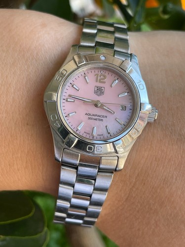 TAG HEUER AQUARACER WATCH QUARTZ PINK 