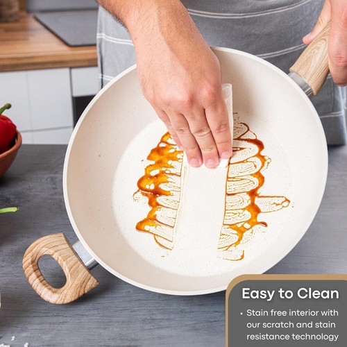 Cream Cookware Collection: Frying Pans, Woks, Sauté Pans, and Saucepans- Nuovva - Picture 102 of 110