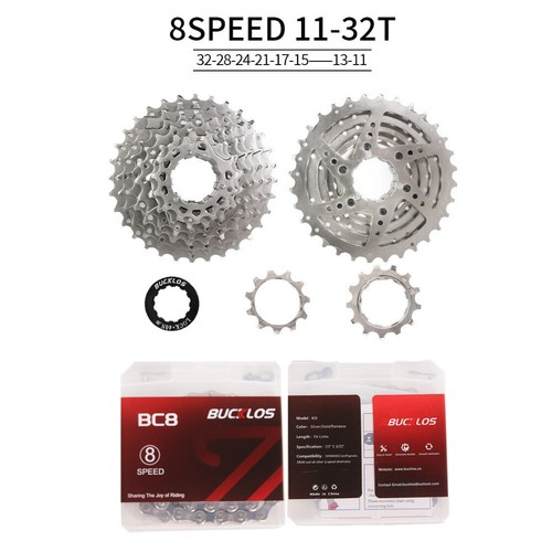 BUCKLOS 11-34T Sprocket Cogs Road Bike Cassette 8/9/10/11S Chain fit Shimano HG - Picture 25 of 36