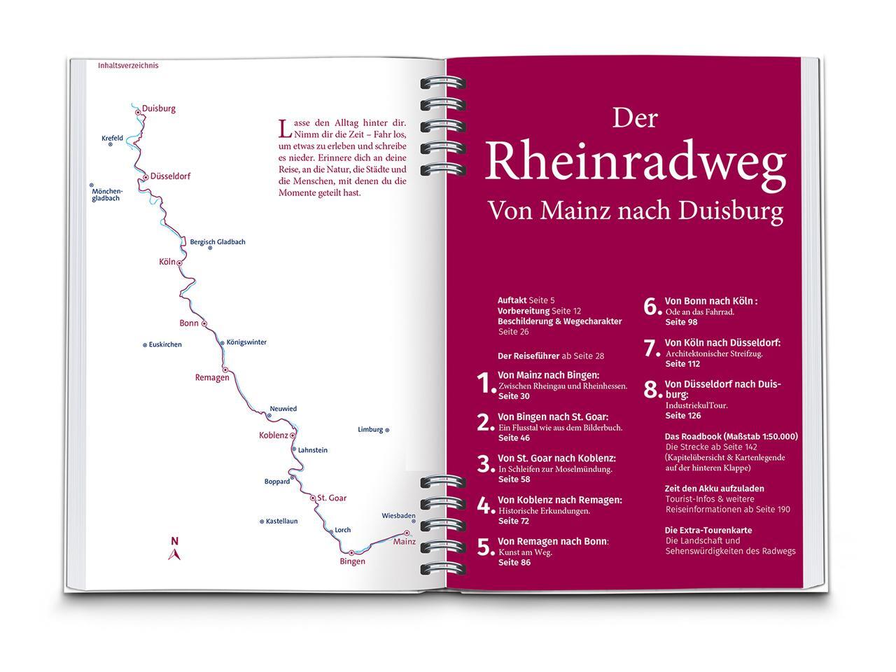 Thumbnail - Kompass Radreiseführer Rheinradweg Von Mainz Bis Duisburg