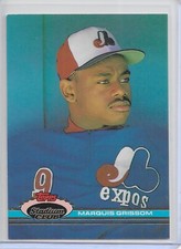 1991 Stadium Club Baseball Marquis Grissom Card # 8 Rare Variation D Copyright