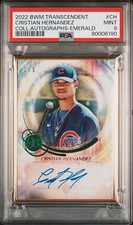 2022 BOWMAN TRANSCENDENT COLL AUTOS EMERALD CRISTIAN HERNANDEZ 1/5 PSA 9 AUTO