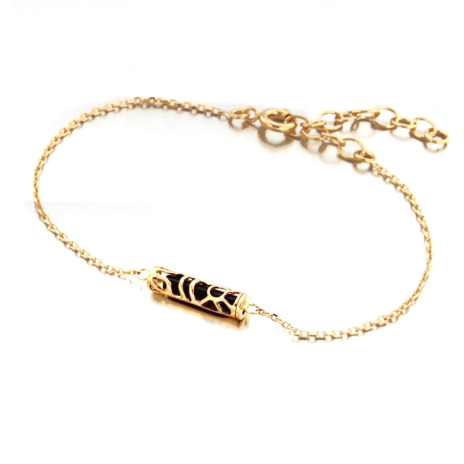 Bracelet Tiki Sagesse hypoallergénique sans nickel en plaqué or jaune