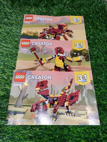 LEGO CREATOR Mythical Creatures 31073 Build Instruction Manuals Only ...