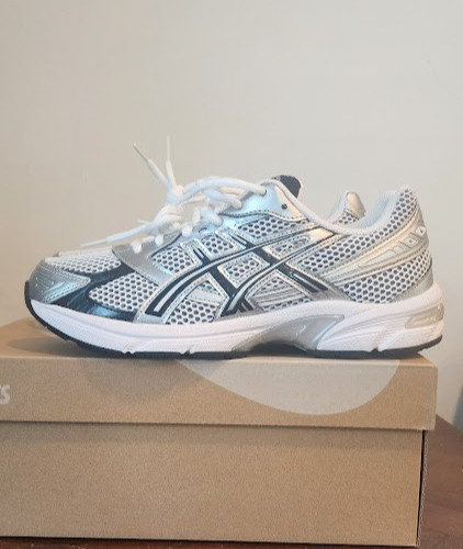 Size 7.5 Mens - Asics Gel 1130 Silver White Black