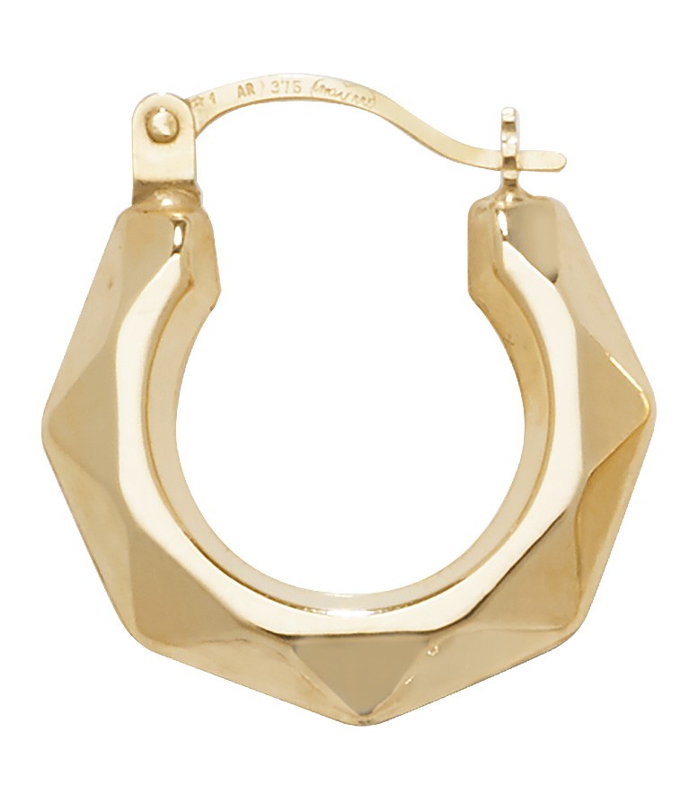 Créoles Femme Or 375/1000 de 15mm : le bijou idéal du style casual chic au bureau
