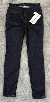 NWT Amazon Essentials Womens Skinny Jeans 4 Dark Wash Mid Rise Stretch Denim