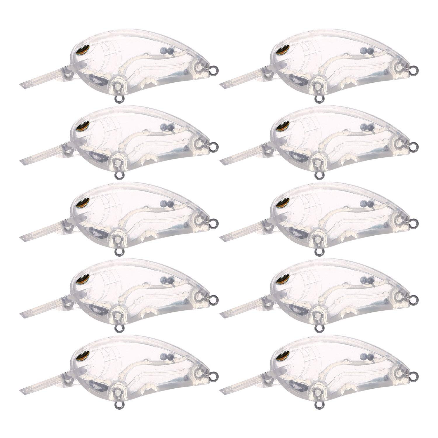 Free Fisher Fisher 25Pcs Lure Blanksunpainted Fishing Lures Blank Minnow