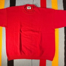 Vintage 90s Lee Heavyweight Red Crewneck Sweatshirt, Made in USA