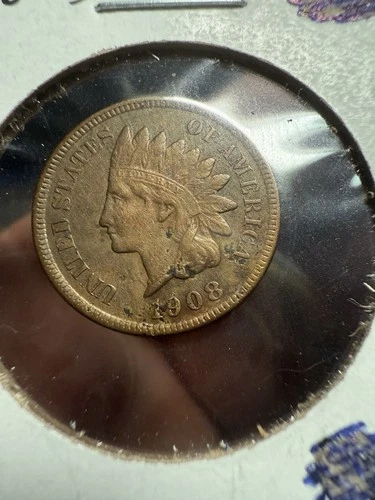 1908-S Indian Cent Choice Tough Key San Francisco Date Certified Coin Xf