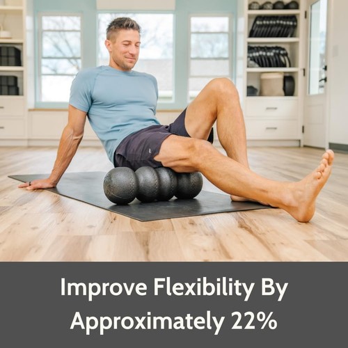 Back Pain Relief Foam Roller Deep Tissue Massage Portable Muscle Recovery New - Picture 4 of 10
