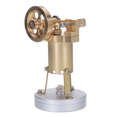 S06 Mini Steam Engine Model Brass Alloy Working Micro Steam Power Toy