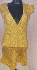 Y2K Forever 21 Yellow Babydoll Dress Size Small