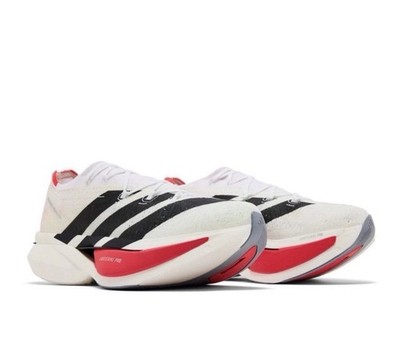 adidas Adizero Prime x 3.0 Strung Running Shoes White Lucid Red JR2597