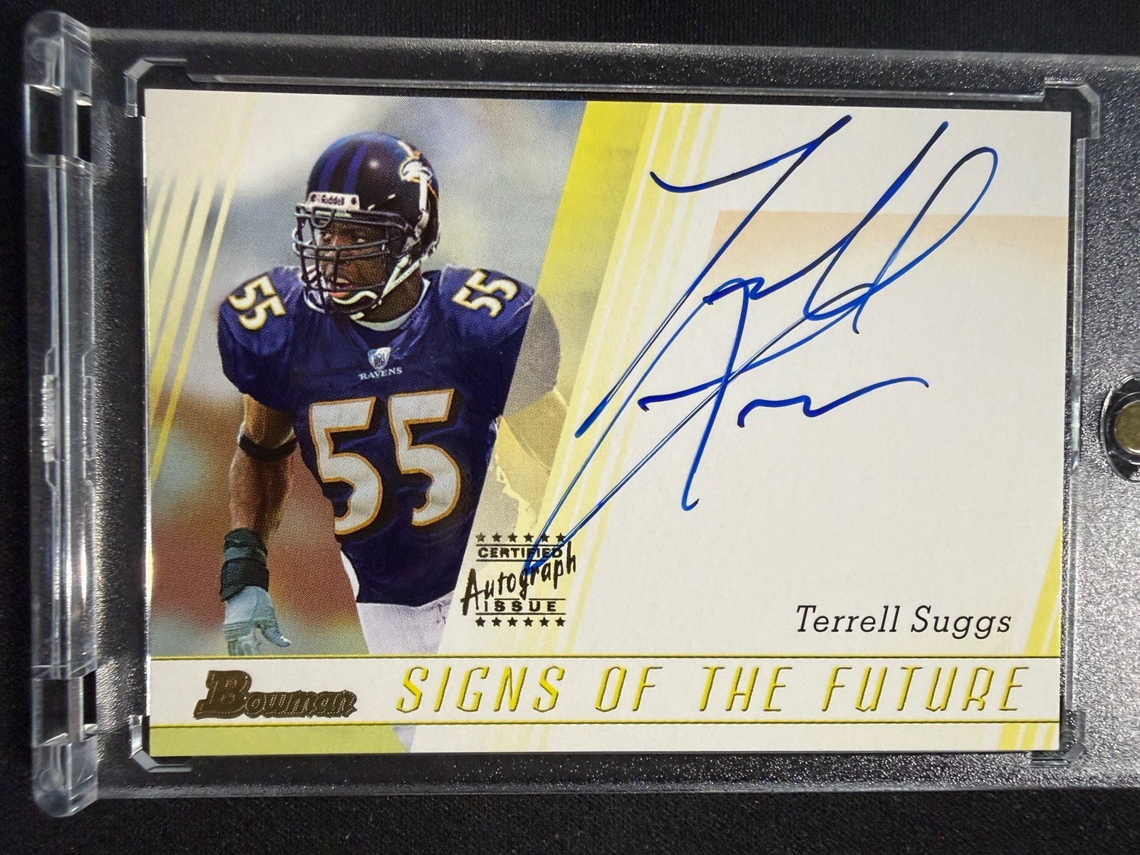 Terrell Suggs Bowman Signs of the Future #SFTS Base