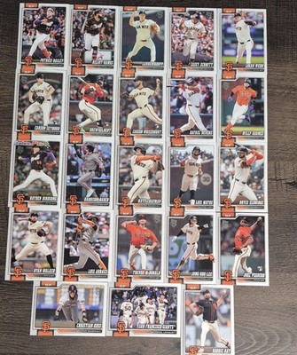 2026 Topps Series 1 &Series 2 San Francisco Giants Complete Team Set - 23 Cards