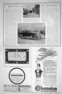 #ad Old 1921 Prince Pridi Siam Clemenceau Khyber Austin Car Champion Plug 20th GBP 19.00