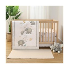 The Peanutshell 3 Piece Elephant Whimsy Baby Crib Bedding Set Boy or Girl, Nu...