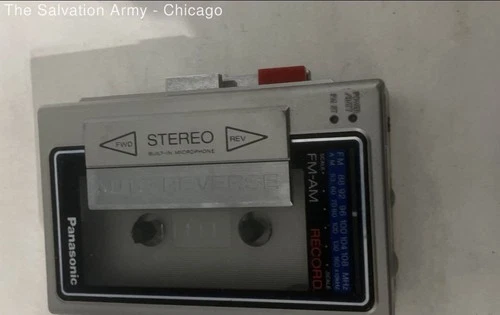 Panasonic Silver Headphone Jack Portable Stereo Cassette Recorder