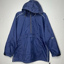 Vintage Nike Center Swoosh Windbreaker Jacket Men  s Size XL Packable 1/2 Zip