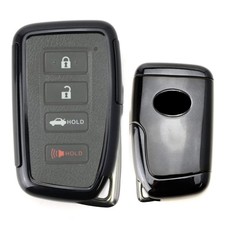 Black Tpu Key Fob Cover W Button Cover Panel For Lexus Is Es Gs Rc Nx Rx Lx Key