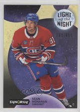 2022 Upper Deck Synergy Light Up The Night Neon Yellow 265/699 Sean Monahan 5b7