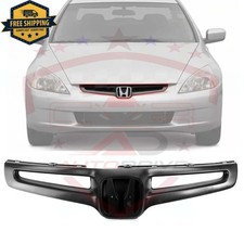 New Front Grille Black Plastic For 2003 2004 2005 Honda Accord Sedan Ho1200157