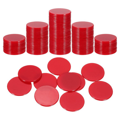 QUARKZMAN 100 Stück 1.2 Zoll Poker Chips Plastik Bingo Chips Lernzähler Zählmark