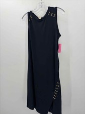 MICHAEL Michael Kors Navy Size Large Maxi Sleeveless Dress